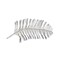 Contemporary Home Living 37.25" Silver and Black Contemporary Peacock Feather Wall Decoration